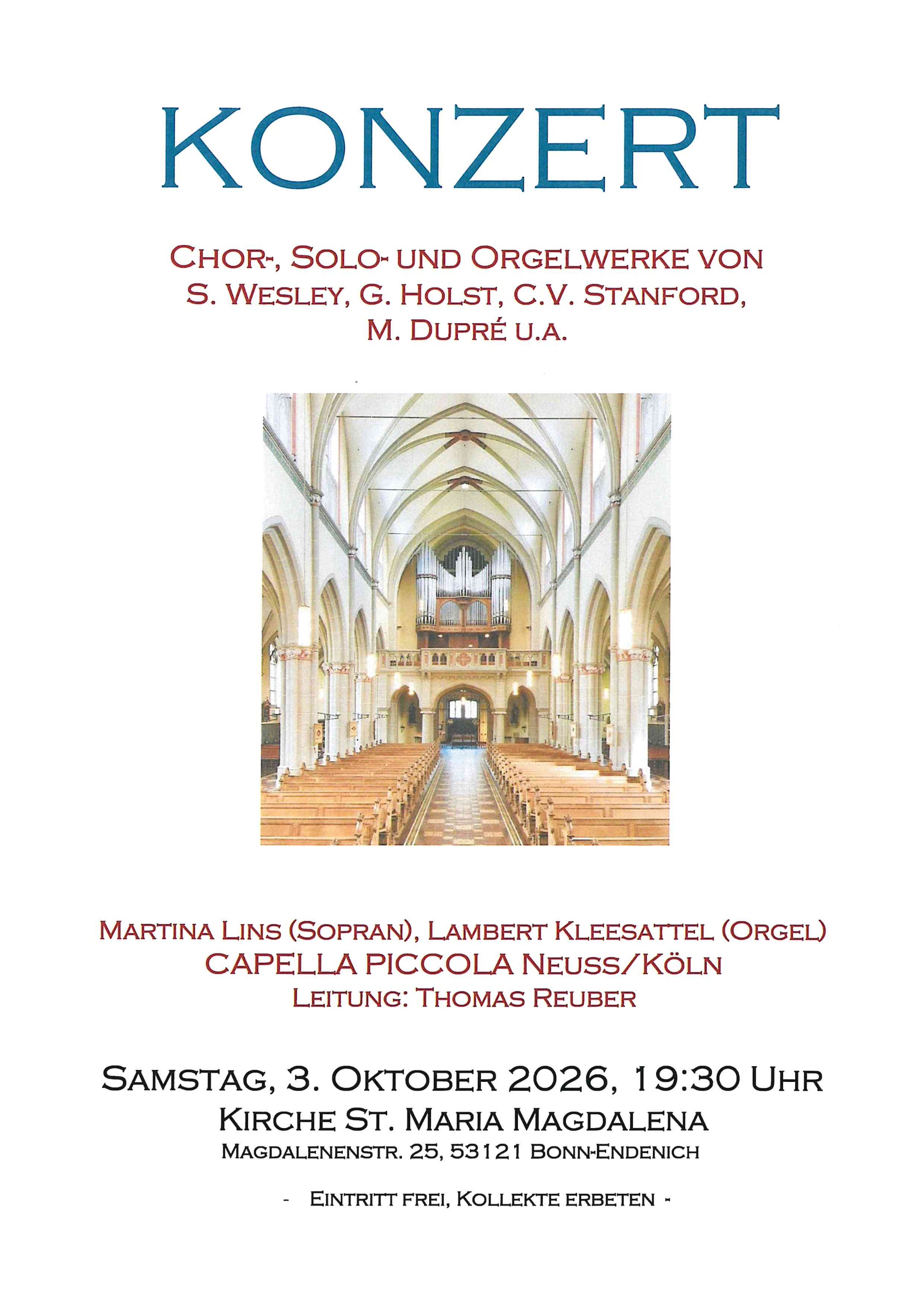 Chorkonzert Okt. 26