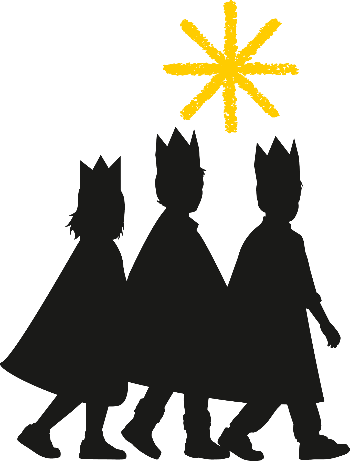 DieSternsinger_AktionDreikoenigssingen_3C_Silhouette_s