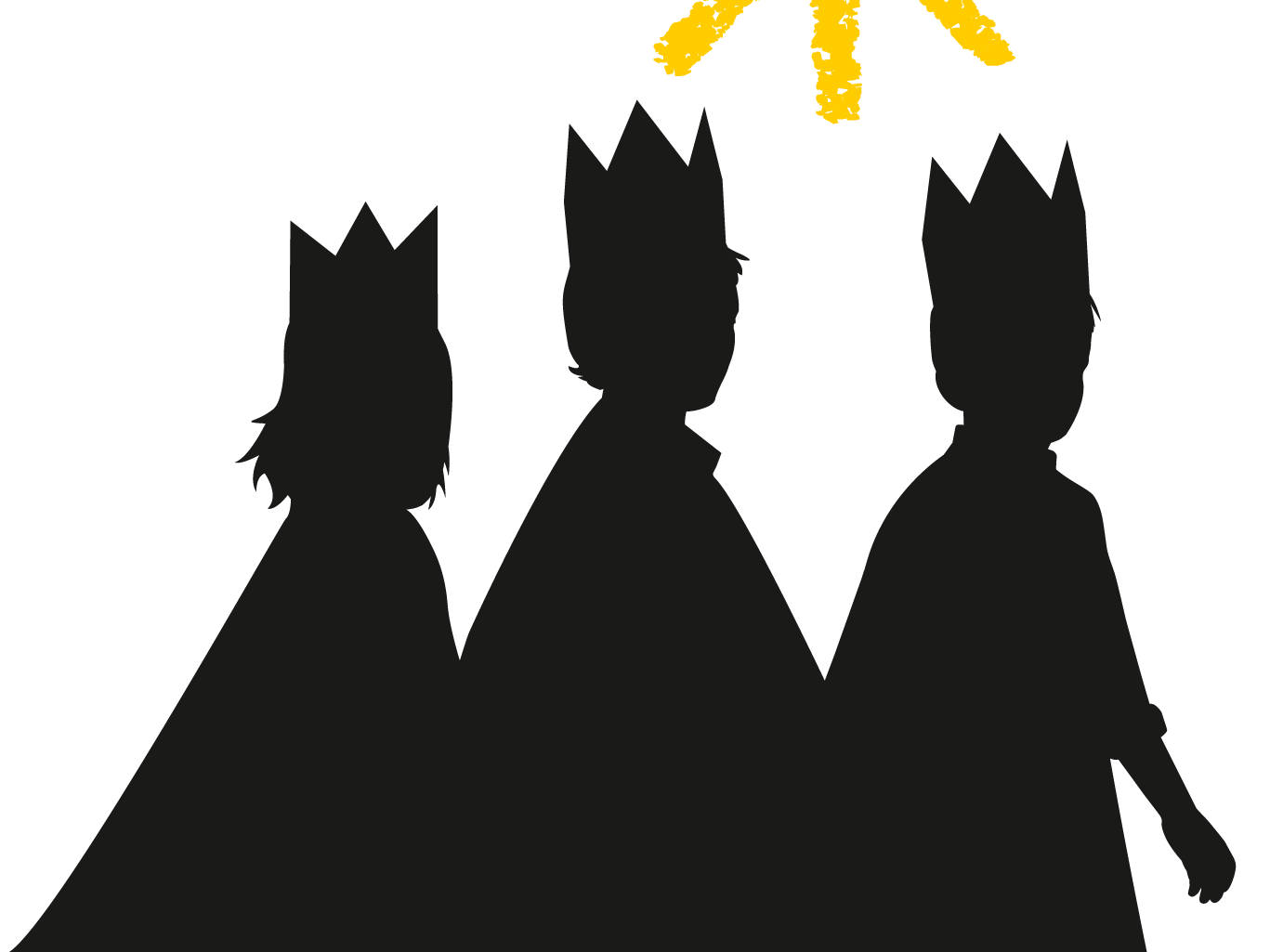 DieSternsinger_AktionDreikoenigssingen_3C_Silhouette_s