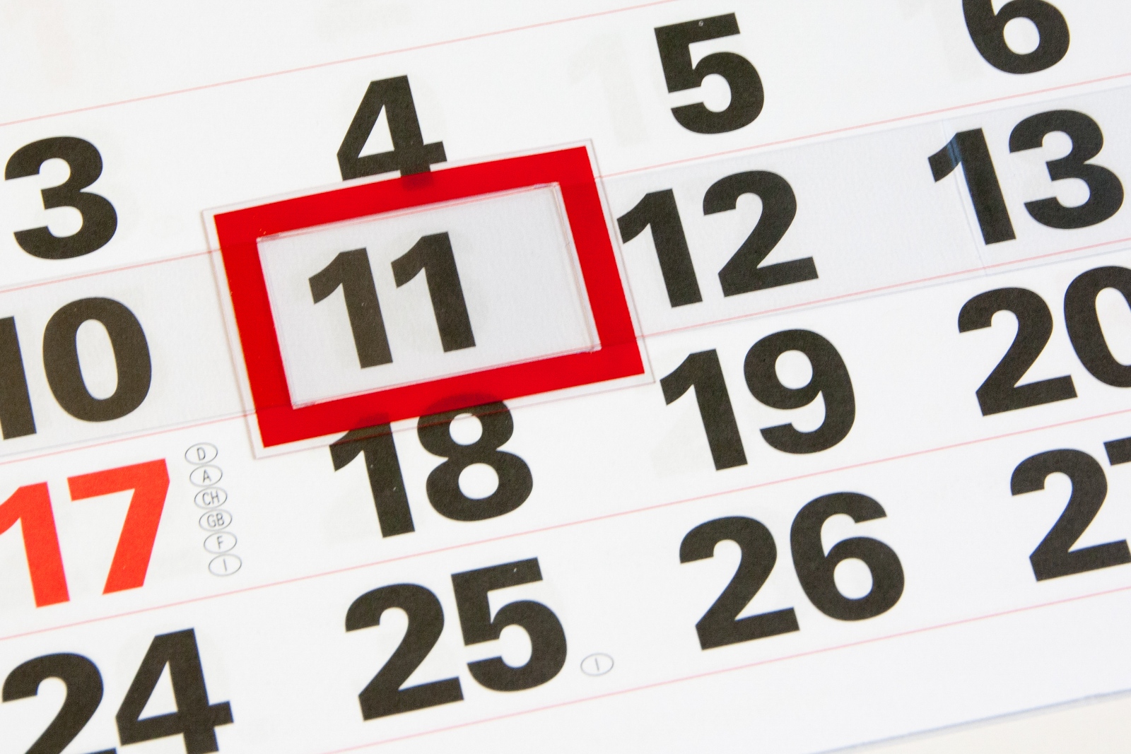 Kalender, Datum, Tag, Ein Kalender ist eine Übersicht über die Tage, Wochen und Monate eines Jahres. Wochentag. Ex-Bild-DB-ID: 25883